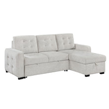 Load image into Gallery viewer, Gustavo - Sofa, Pull Out Bed, Storage Chaise, USB And Cup Holders - Beige
