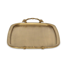 Load image into Gallery viewer, 19" Cast Iron Handmade Vanity Tray - Antiqued Gold
