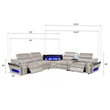 Load image into Gallery viewer, Nova - Sectional With Bluetooth Speaker, LED And Lifting Wine Cabinet
