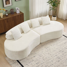 Load image into Gallery viewer, Modern Curved Sofa With Pillows
