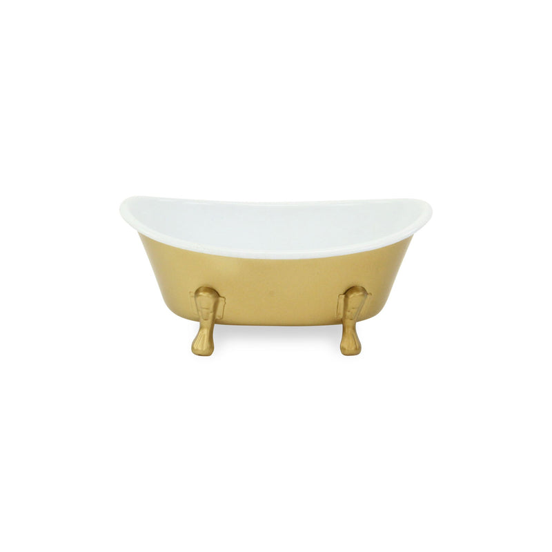 Hand Painted Decorative Tub - Gold
