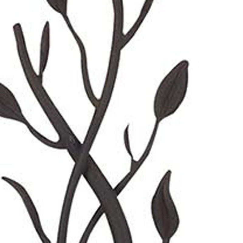 Traditional Shaped Floor Lamp With Brown Bell Shade - Gray