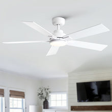 Load image into Gallery viewer, Reversible Motor Integrated LED Dimmable Ceiling Fan With Light
