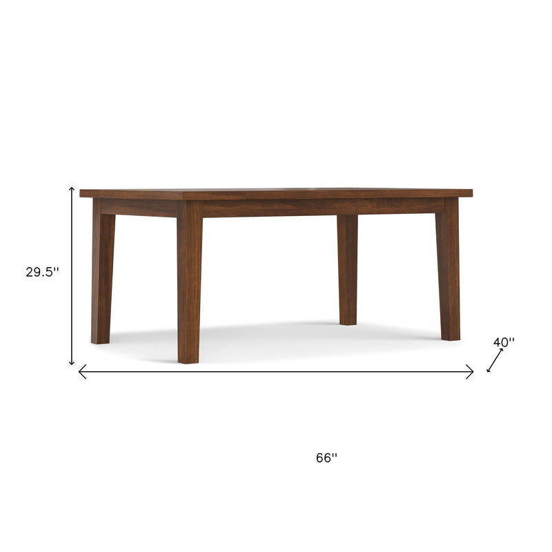 66" Wood Dining Table - Walnut