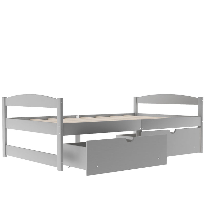 Platform Bed With 2 Drawers