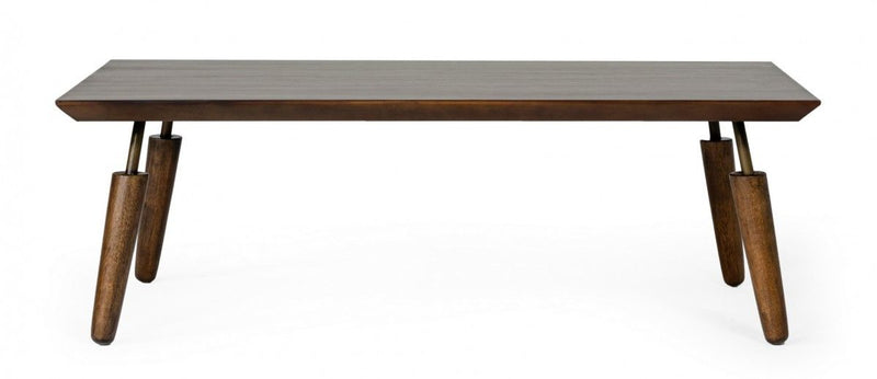 Mid Century Modern Acacia Coffee Table - Brown