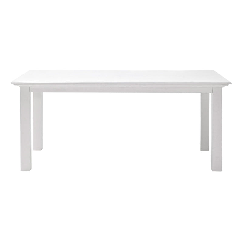 79" Solid Wood Dining Table - White