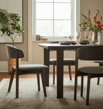 Load image into Gallery viewer, Upholstered Fabric Dining Room Arm Chairs (Set of 2) - Gray
