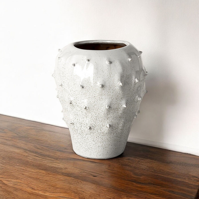 Abstract Cylinder Table Vase (397524) - White