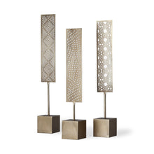 Load image into Gallery viewer, Modern Abstract Tabletop Sculpture (Set of 3) - Gold
