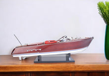 Load image into Gallery viewer, Hand Painted Boat Sculpture - Brown / White

