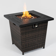 Load image into Gallery viewer, Square Fire Pit Table - Black Brown
