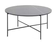 Load image into Gallery viewer, Modern Ceramic Round Coffee Table - Black
