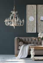 Load image into Gallery viewer, Large Wooden Wall Art Panels With Distressed Round Mirror Accents (Set of 2) - White
