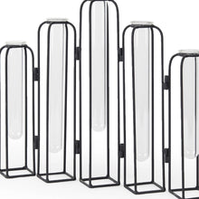 Load image into Gallery viewer, Five Tube Table Vase - Clear / Clear
