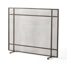 Load image into Gallery viewer, Elegant Iron Fire Screen For Fireplace Protection
