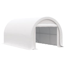 Load image into Gallery viewer, Outsunny - 10' x 16' Carport, Heavy Duty Portable Garage Storage Tent With Large Zippered Door, Anti-Uv Pe Canopy Cover For Car, Truck, Boat, Motorcycle, Bike, Garden Tools, Outdoor Work

