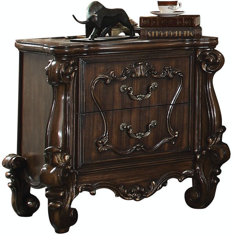 31" Two Drawers Nightstand - Brown