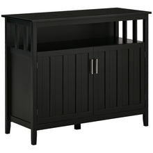 Load image into Gallery viewer, Homcom - Sideboard Buffet Cabinet, Kitchen Cabinet, Coffee Bar Cabinet With 2 Doors And Adjustable Shelves For Entryway Living Room - Black
