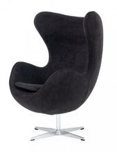Load image into Gallery viewer, Stylish Mid Century Fabric Swivel Accent Chair - Black
