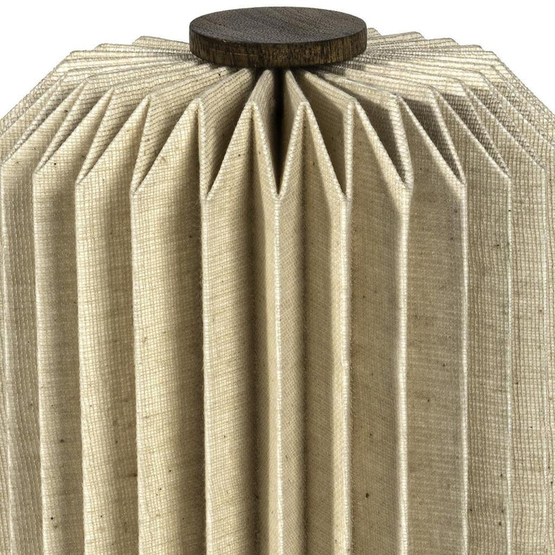 Geometric Table Lamp LED With Cylinder Shade - Natural