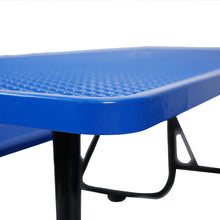 Load image into Gallery viewer, Rectangular Outdoor Steel Picnic Table With Umbrella Pole

