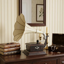 Load image into Gallery viewer, c1911 HMV Gramophone Built to Scale Model Sculpture - Brown
