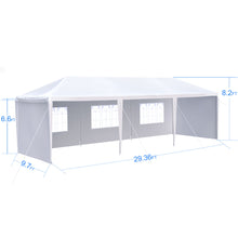 Load image into Gallery viewer, 10X30' Wedding Party Canopy Tent Outdoor Gazebo With Removable Sidewalls
