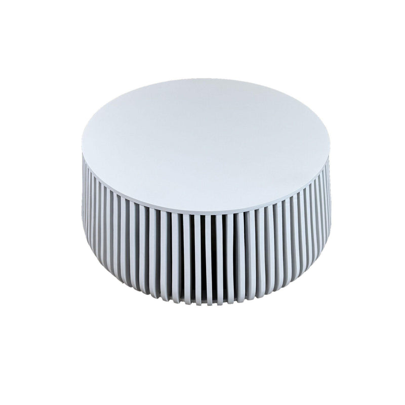 Round Drum Coffee Table (745573) - White