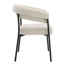Load image into Gallery viewer, Jirina - Chenille Arm Chair (Set of 2) - Beige &amp; Black
