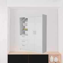 Load image into Gallery viewer, Accent Cabinet Soft Close With Three Shelves And Three Drawers - White

