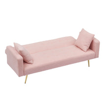 Load image into Gallery viewer, Teddy Fleece Sofa Bed With Luxurious Throw Pillows
