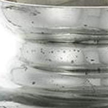 Load image into Gallery viewer, Etched Floral Round Table Vase - Antiqued Silver
