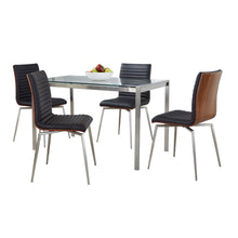 Load image into Gallery viewer, Fuji Mason - Swivel Contemporary Dining Set Dining Set, Glass, 5 Piece
