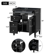 Load image into Gallery viewer, Bathroom Vanity With 2 Drawers And Tip-Out Drawer, Storage Cabinet
