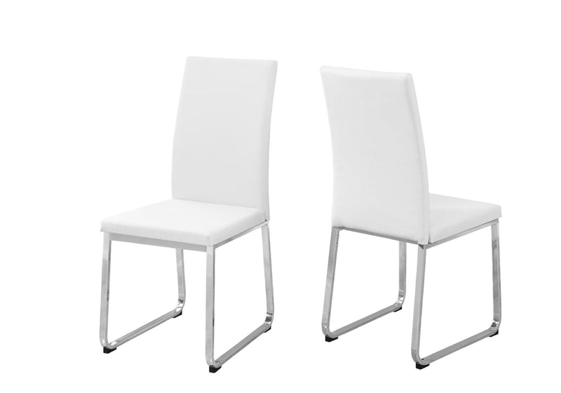 Upholstered Dining Side Chairs (Set of 2) - White