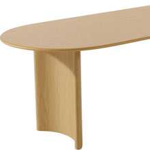 Load image into Gallery viewer, 67" Wood Double Pedestal Base Oval Dining Table - Natural
