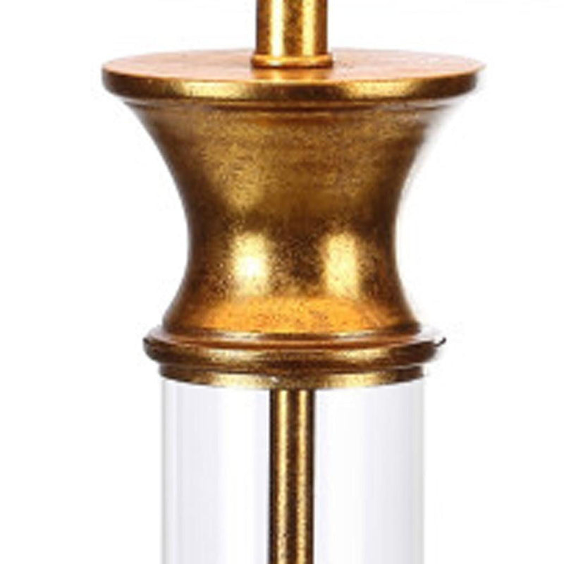 Novelty Table Lamps With Drum Shades (Set of 2) - Gold