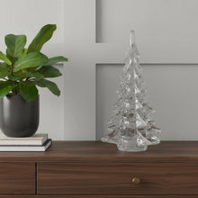 Load image into Gallery viewer, Mouth Blown Christmas Tree Sculpture (376081) - Clear
