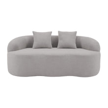 Load image into Gallery viewer, Curved Loveseat Sofa With Round Armrest
