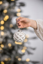 Load image into Gallery viewer, Christmas Ball Ornaments, Decorative Hanging Ball Christmas Tree Ornaments, For Holiday Party Decorations (Set of 12) - White
