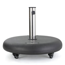 Load image into Gallery viewer, Wheelie - Round Umbrella Base With Stainless Steel Holder
