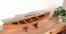 Load image into Gallery viewer, Hand Painted Model Boat Tabletop Sculpture (364263) - Brown
