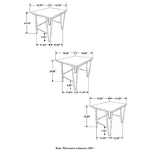Load image into Gallery viewer, 3 Piece Nesting Table With Hairpin Legs - Brown
