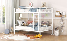 Load image into Gallery viewer, Full Over Full Metal Bunk Bed, White
