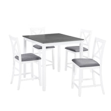 Load image into Gallery viewer, 5 Piece Counter Height Dining Table Set With 4 Chairs
