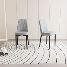 Load image into Gallery viewer, Modern Dining Chair With Cushions And Metal Legs
