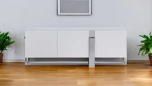 Load image into Gallery viewer, Glass Frame Console Table - White
