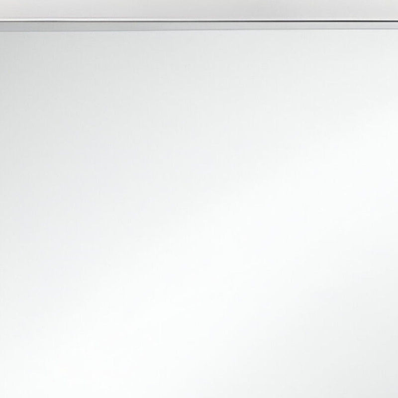 34" Framed Accent Mirror - White