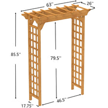 Load image into Gallery viewer, Arbor, Wedding Arch For Ceremony, Trellis For Plant Climbing, Christmas Decor Pergola For Garden Backyard - Yellow
